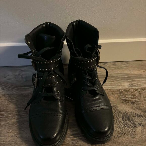 Womens Frye leather boots - black - Picture 3 of 3